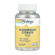 Solaray, Magnesium Citrate, 90 Capsules (133 mg per Capsule) front packaging view