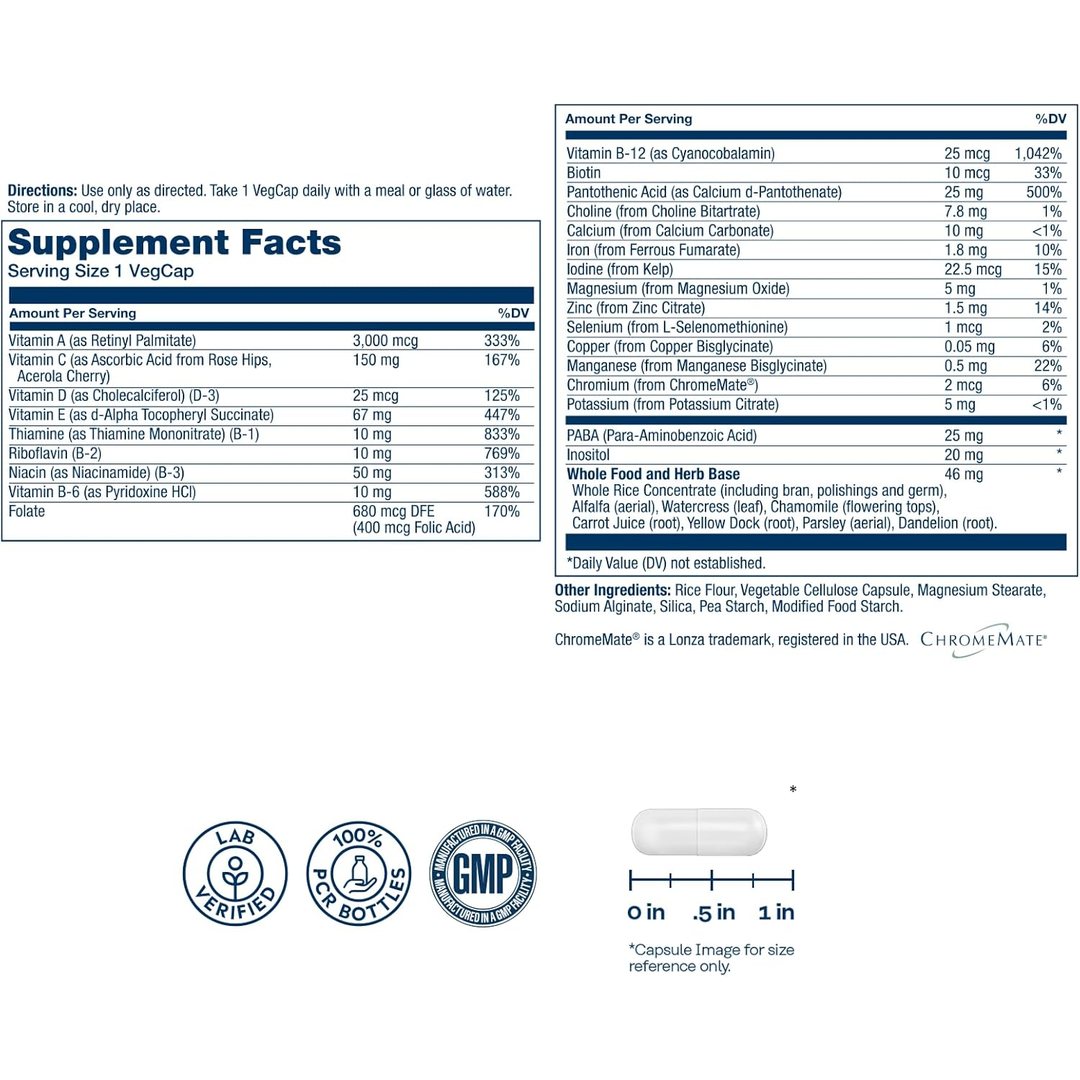 SOLARAY, Once Daily High Energy Multivitamin for Women and Men, 30 VegCap
