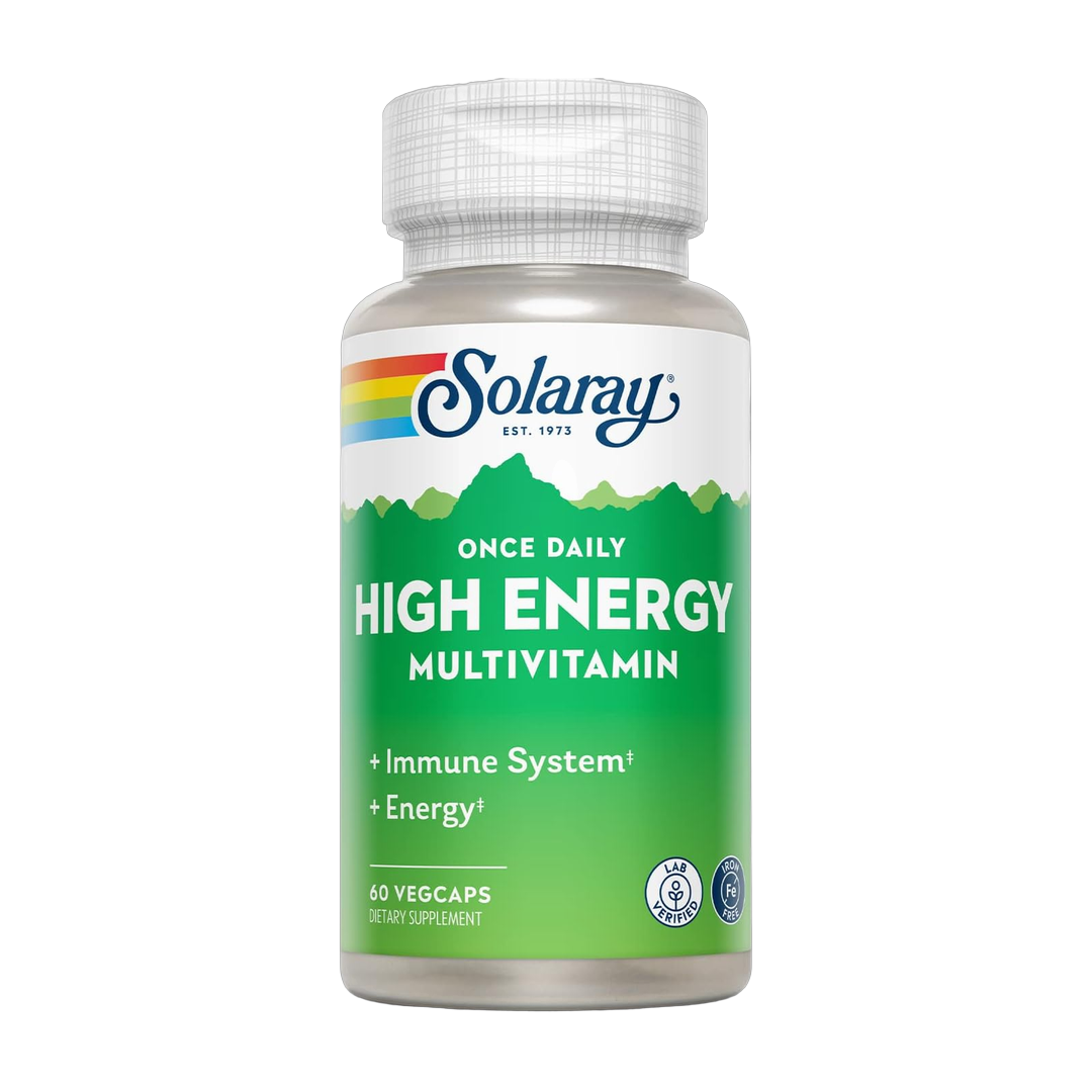 Solaray, Once Daily High Energy Multivitamin, Iron Free, 60 VegCaps