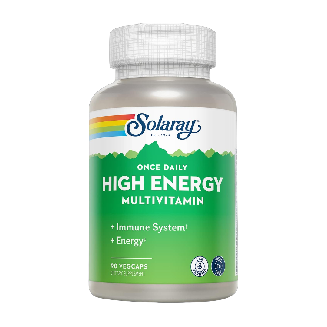 Solaray, Once Daily High Energy Multivitamin, Iron Free, 90 VegCaps