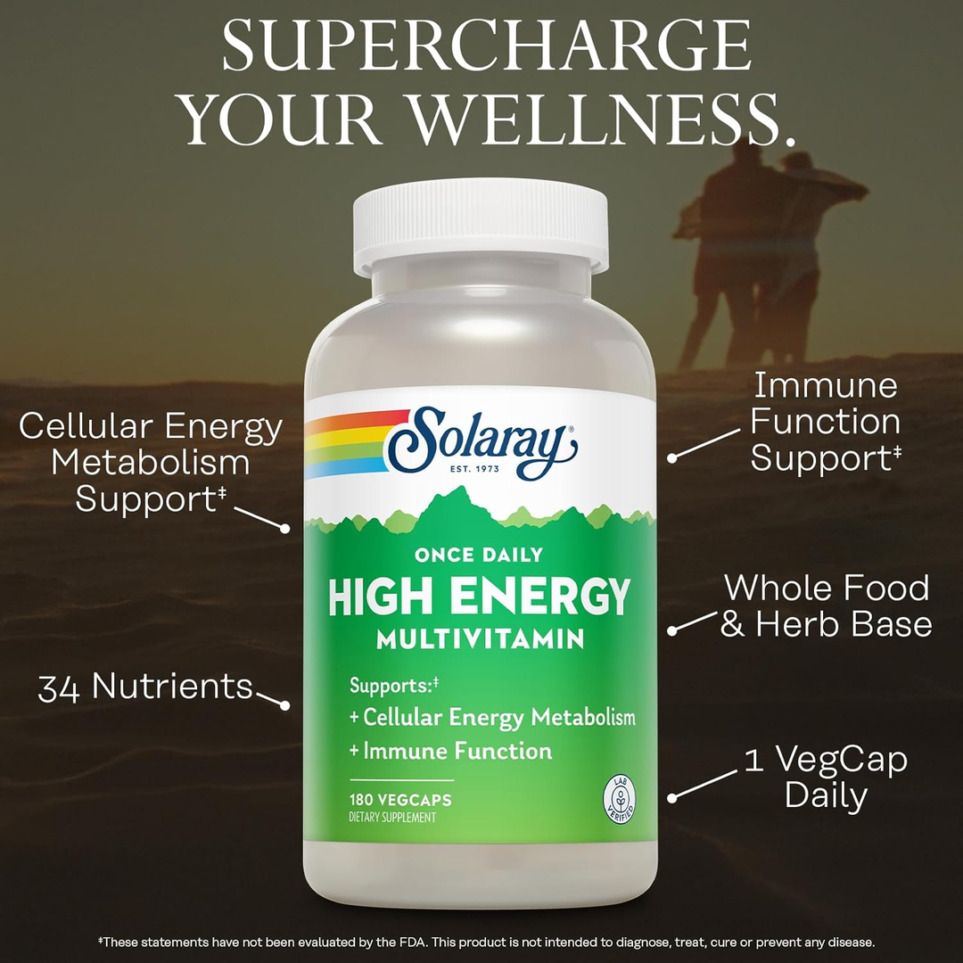 Solaray, Once Daily High Energy Multivitamin, 180 VegCaps