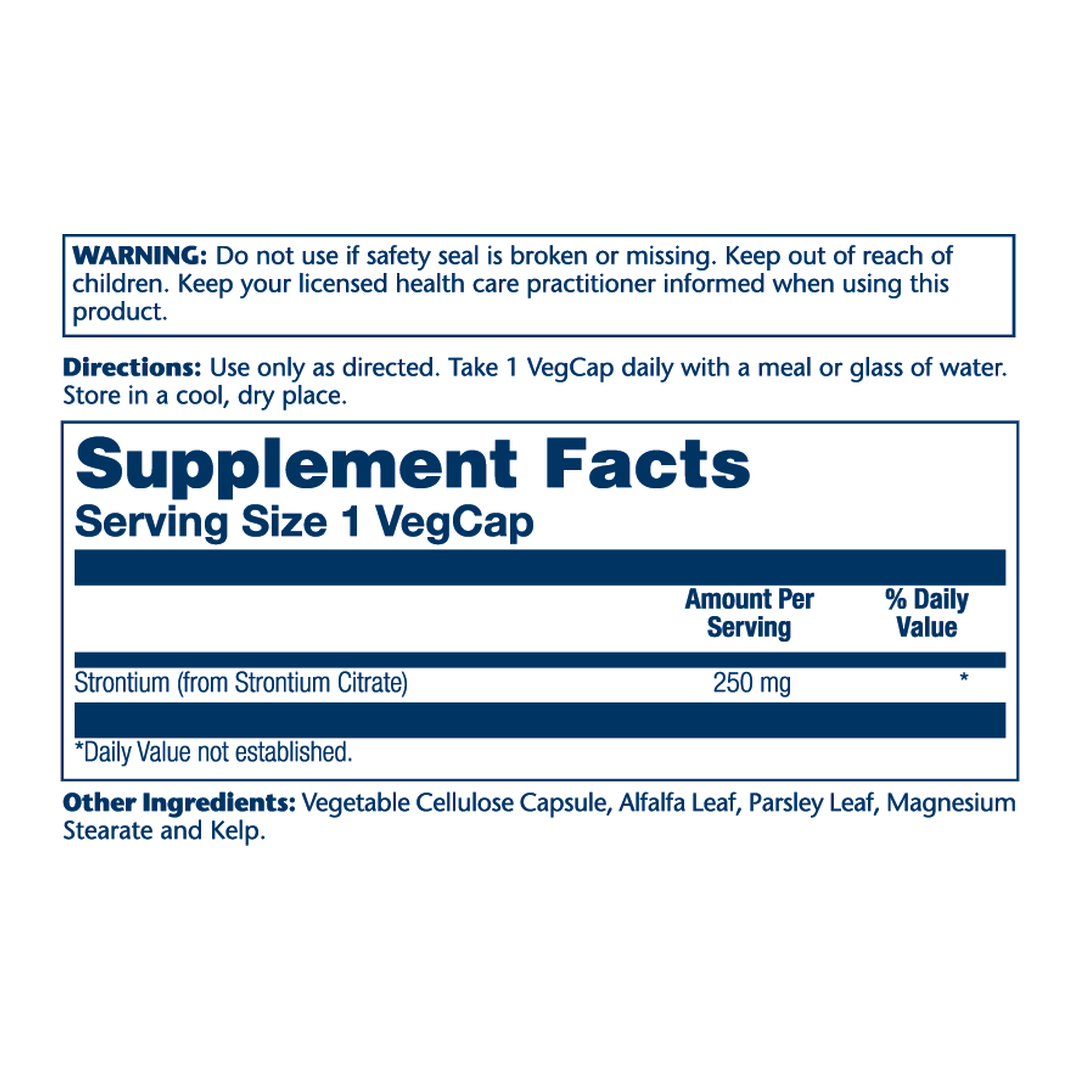 Solaray, Strontium Citrate, 250 mg, 60 Vegcaps