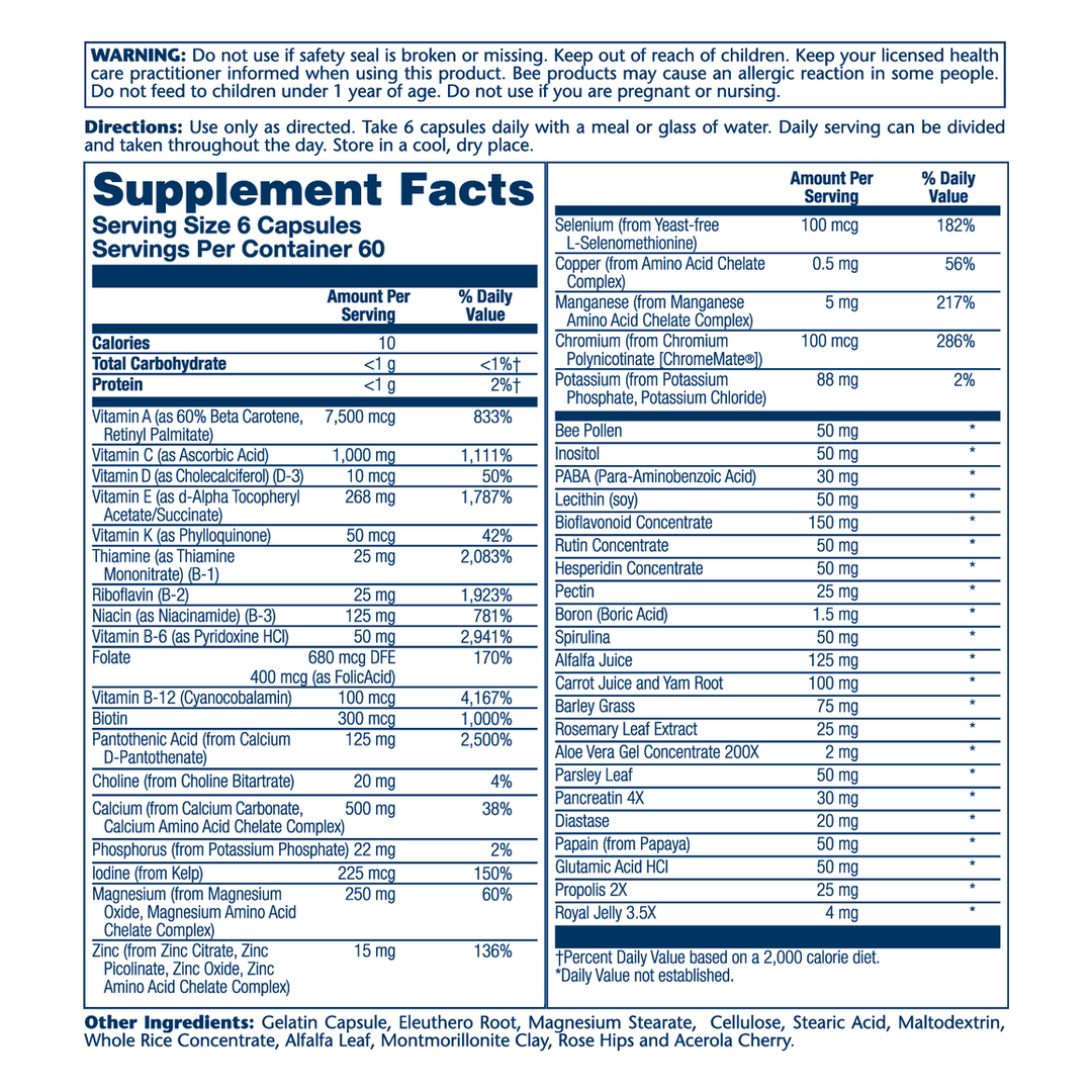 Solaray, Spectro™ Multivitamin, Iron Free, 360 Capsules