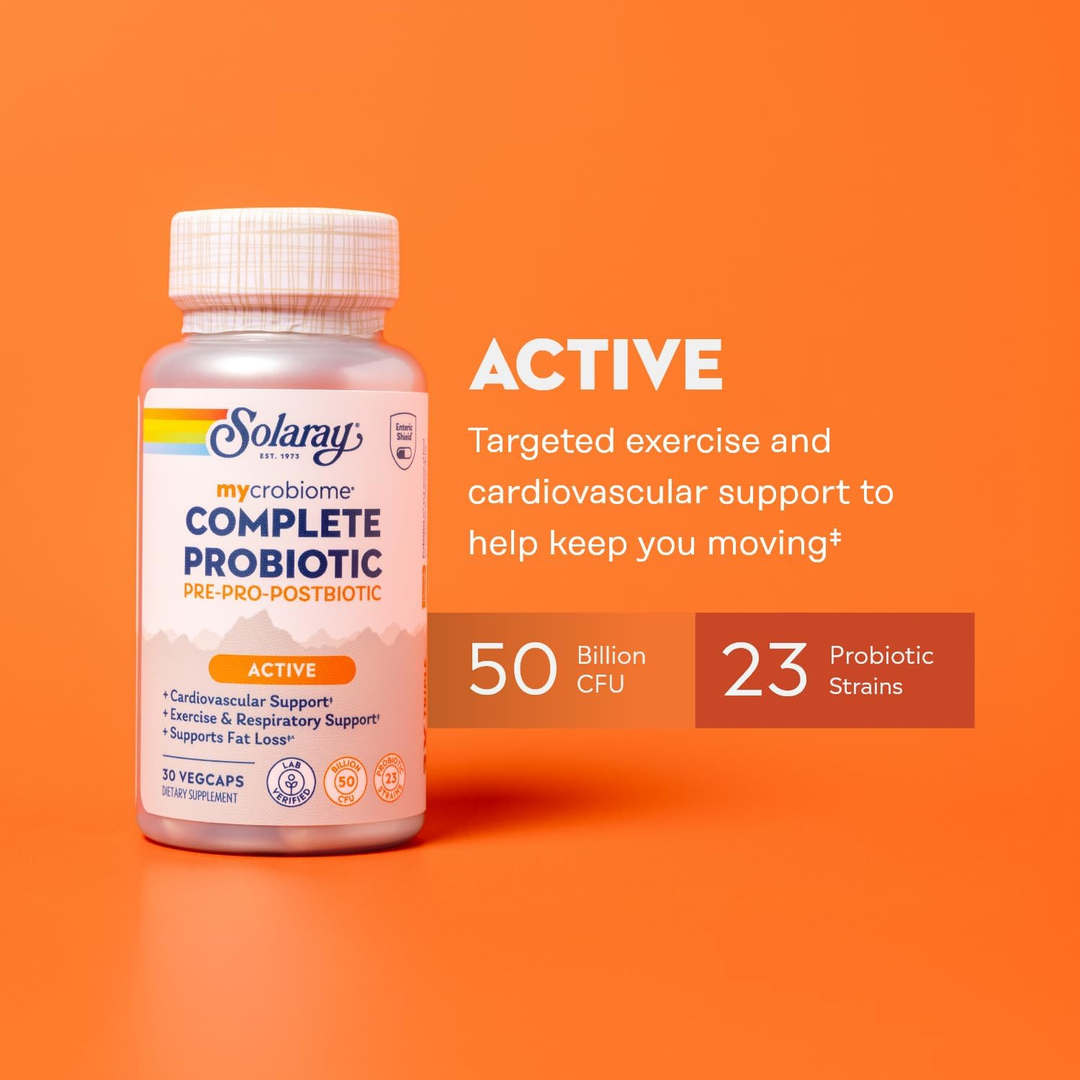 Solaray, Mycrobiome®, Complete Probiotic, Active, 30 VegCaps