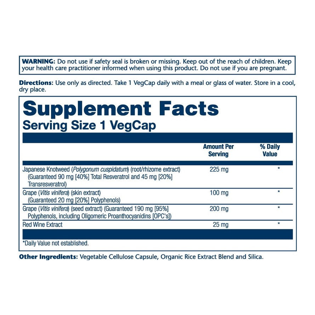 Solaray, Vital Extracts, Resveratrol Japanese Knotweed, 60 VegCaps