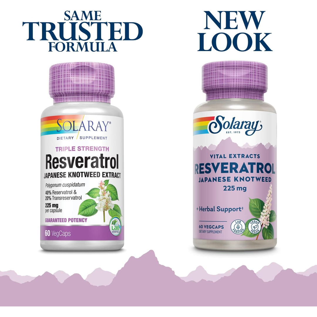Solaray, Vital Extracts, Resveratrol Japanese Knotweed, 60 VegCaps