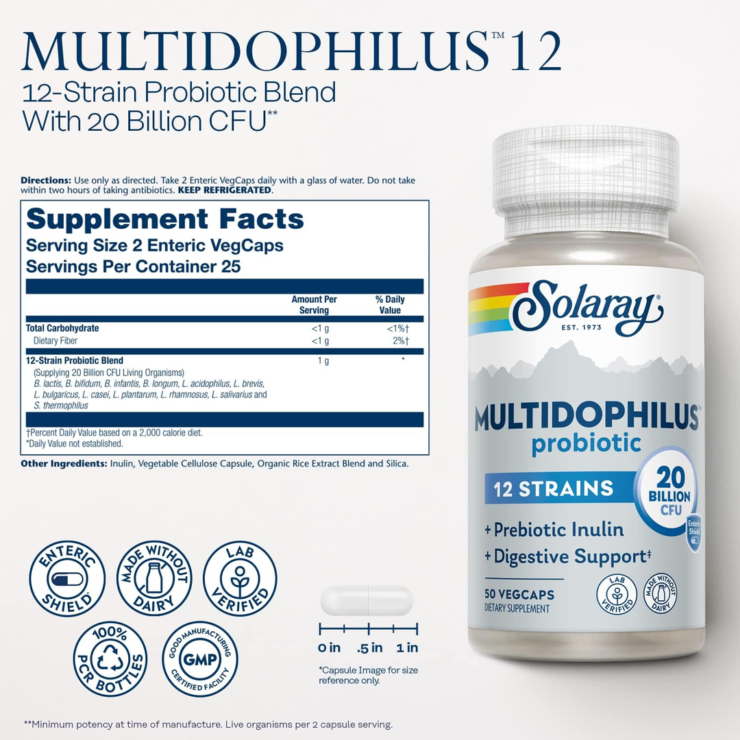 Solaray, Multidophilus™ Probiotic, 50 VegCaps