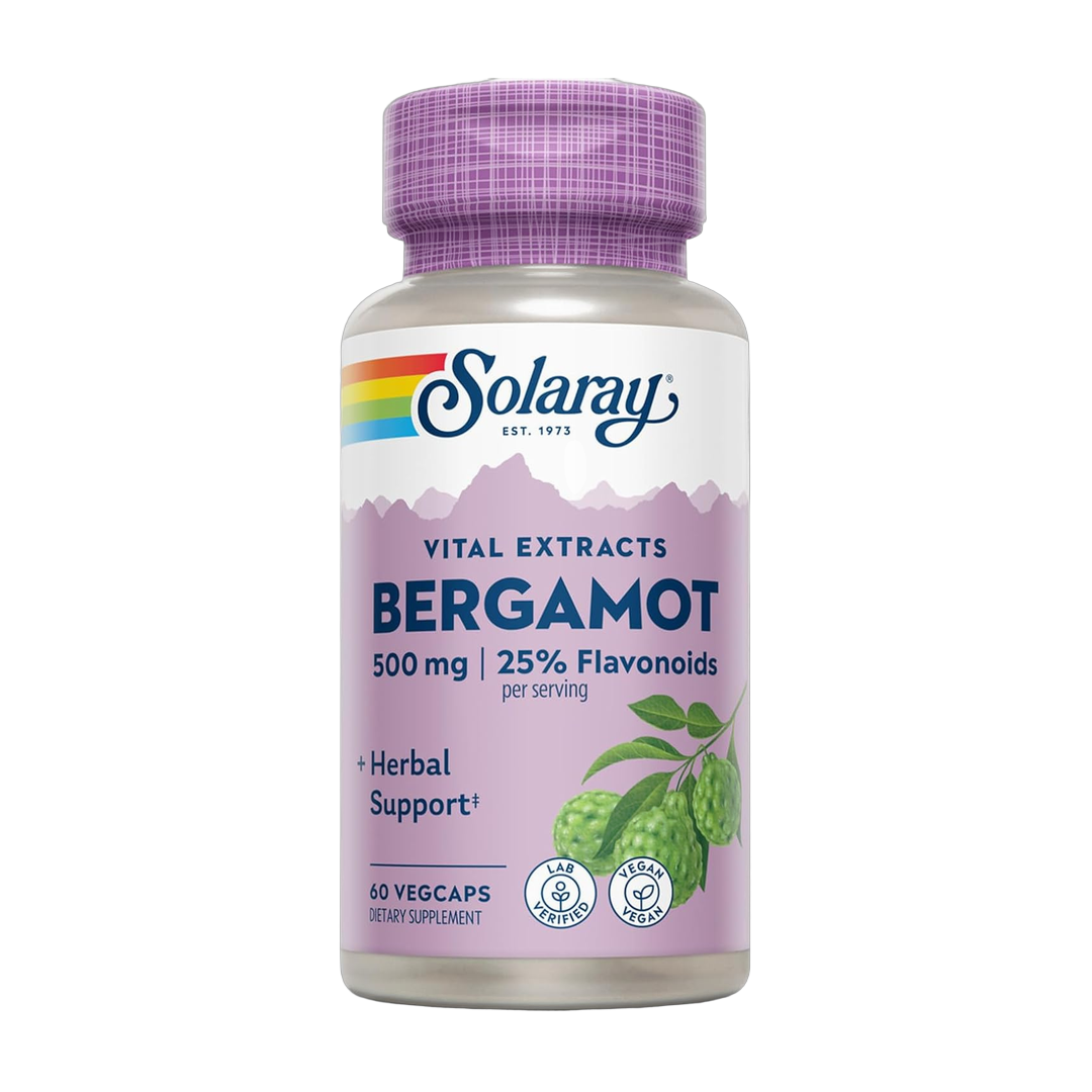 Solaray, Vital Extracts, Bergamot, 60 Vegcaps