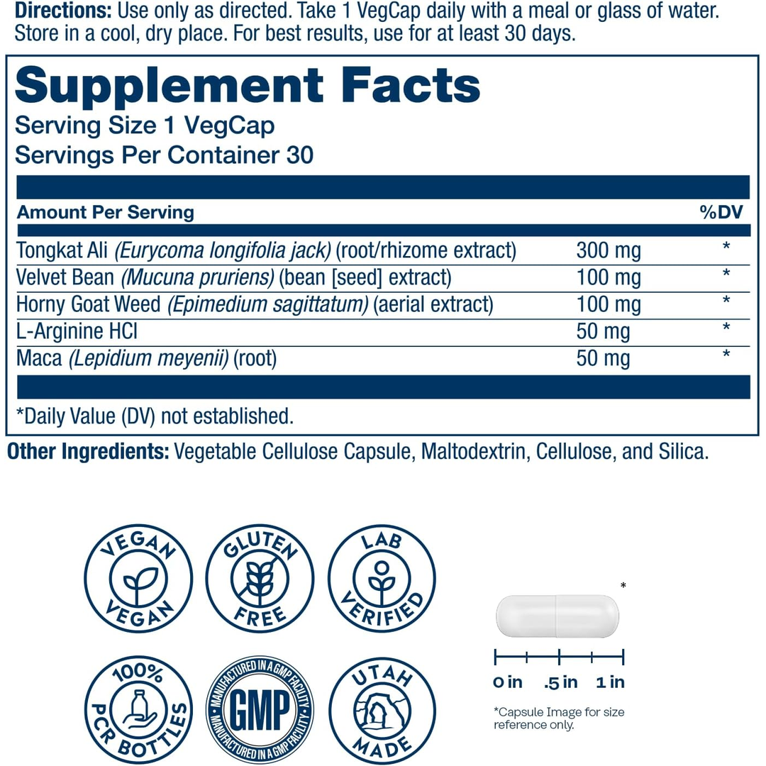 Solaray, Men's Libido Support, 30 VegCaps