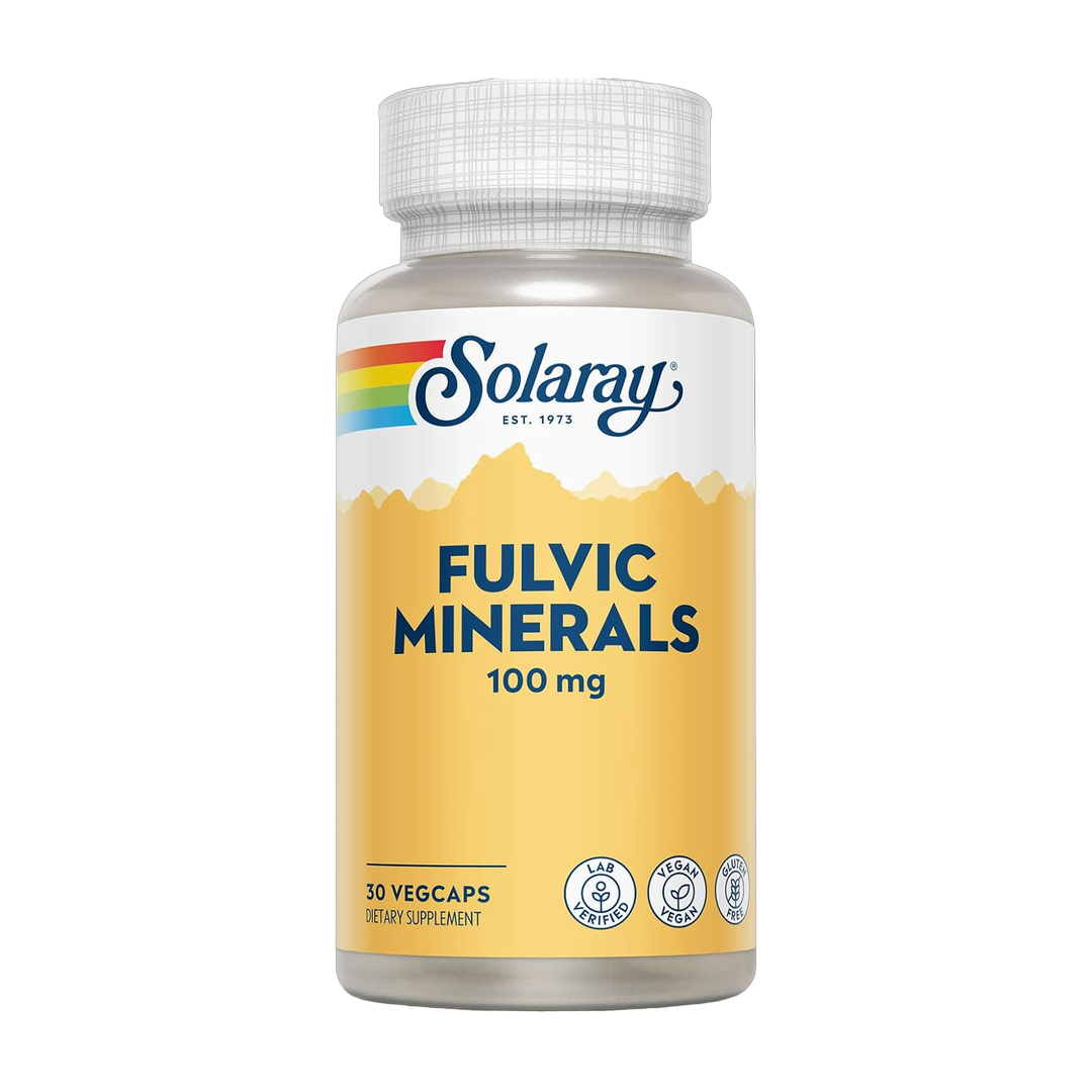 Solaray, Fulvic Minerals, 100 mg, 30 VegCaps