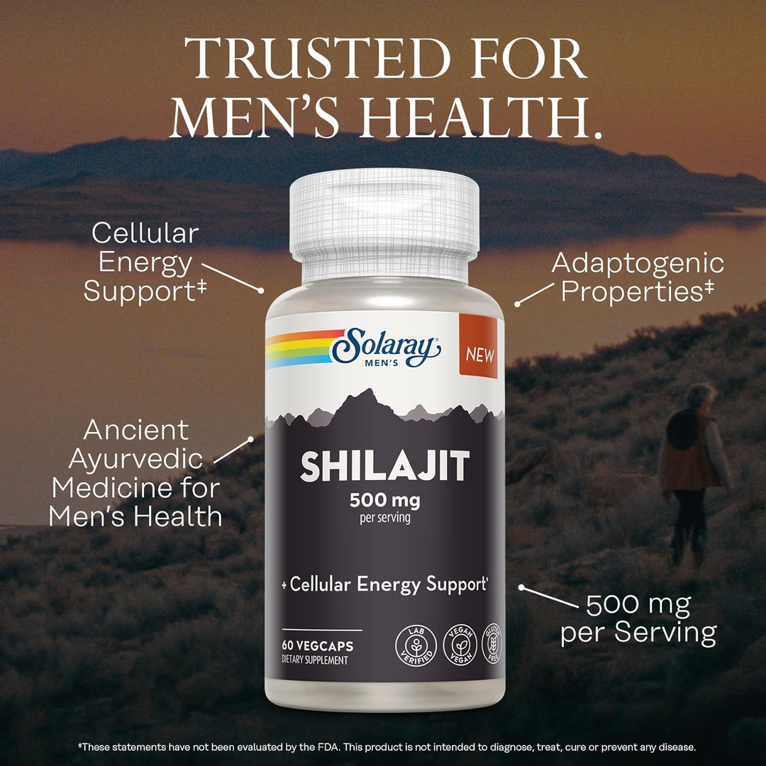 Solaray, Men's Shilajit, 60 VegCaps