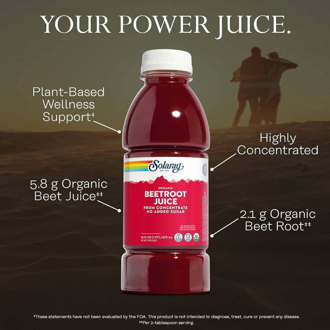Solaray, Organic Beet Root Juice from Concentrate, 16 oz