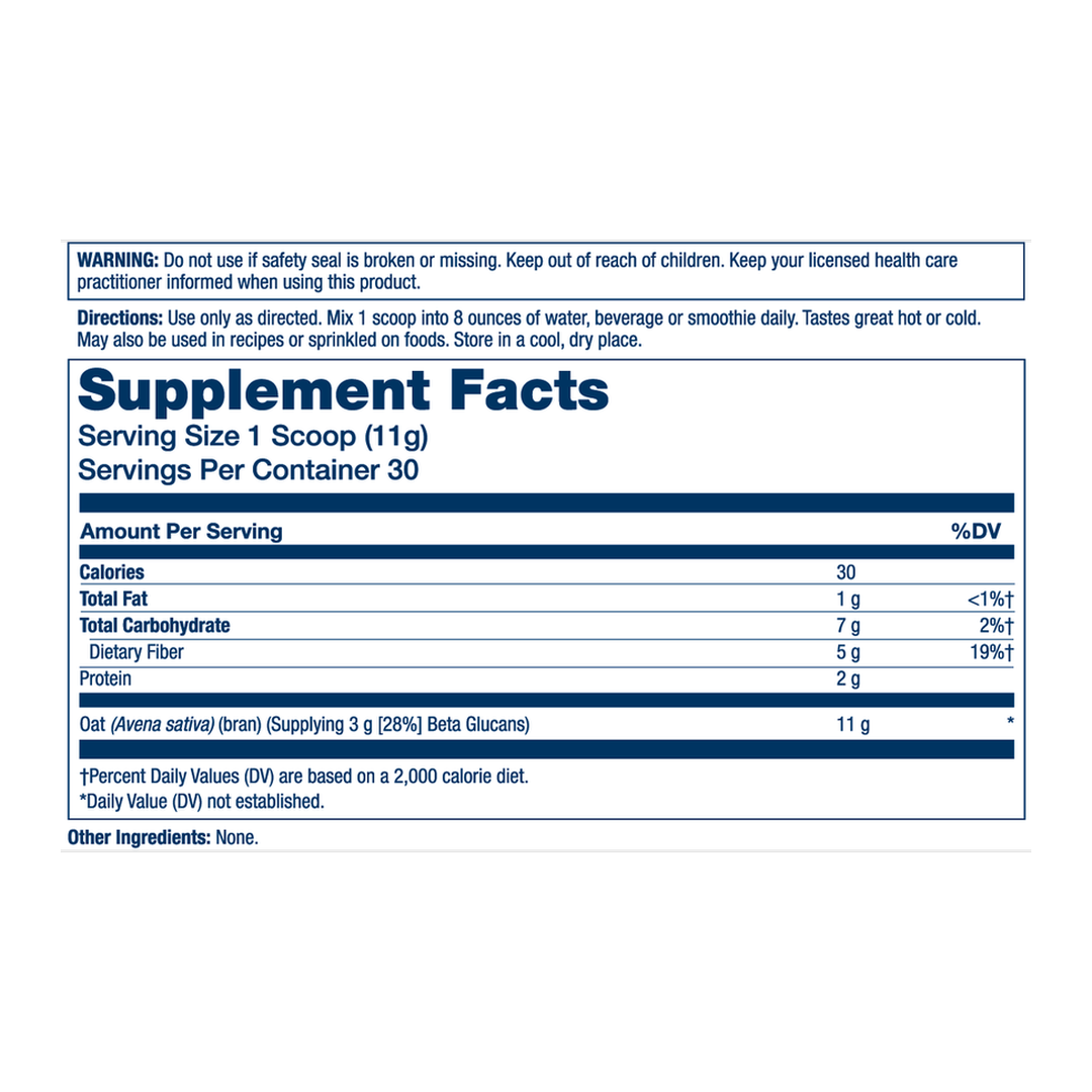 Solaray, Oat Fiber Powder, Unflavored, 11.6 oz (328 g)