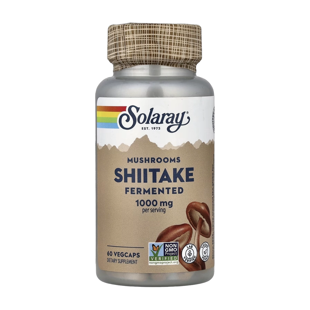 Solaray, Fermented Shiitake Mushrooms, 60 VegCaps