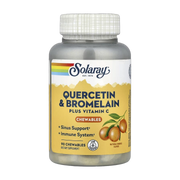 Solaray, Quercetin & Bromelain Plus Vitamin C Chewables, Natural Orange, 90 Chewables
