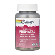 Solaray, Once Daily, Prenatal Multivitamin With DHA & Iron, 90 VegCaps