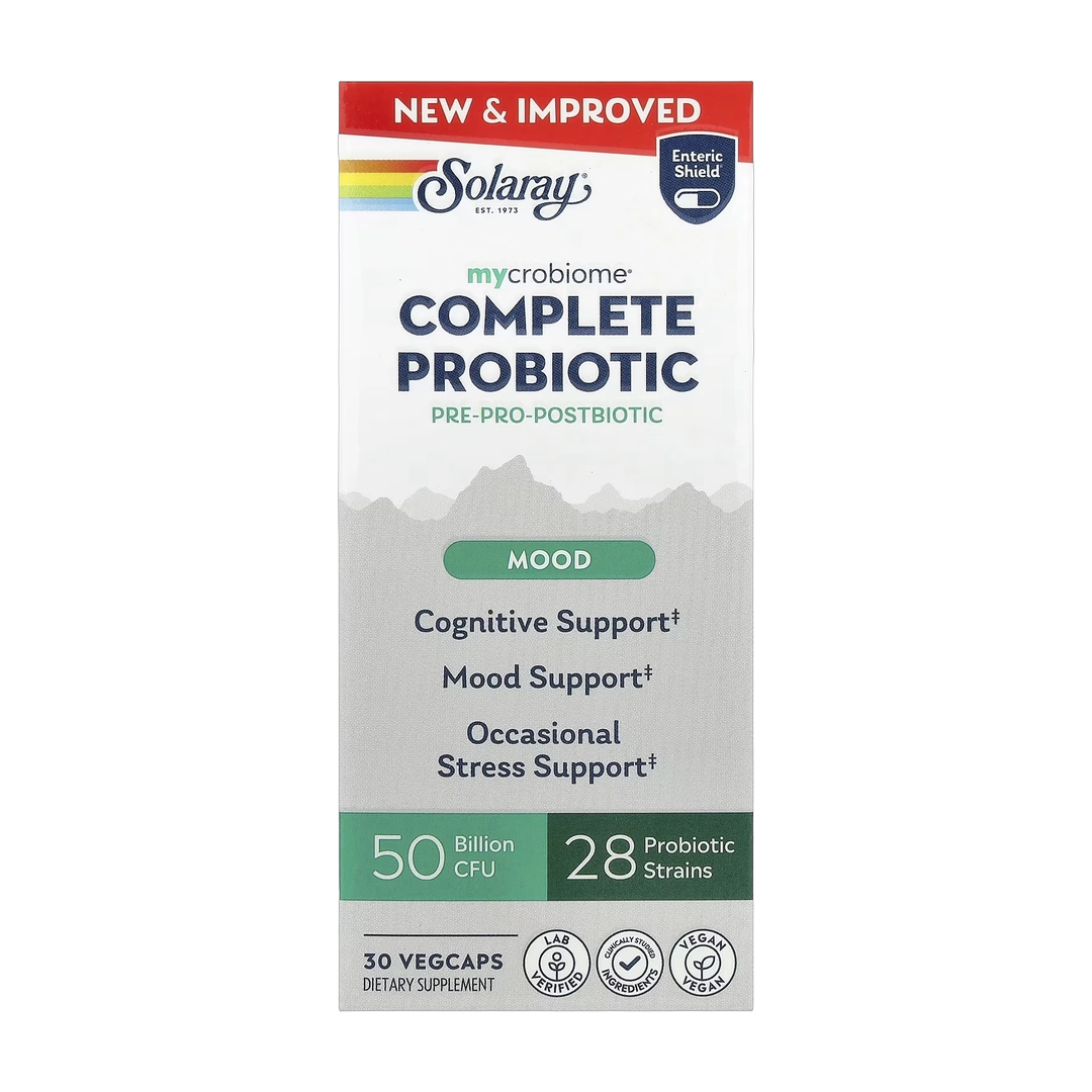 Solaray, Mycrobiome®, Complete Probiotic, Mood, 30 VegCaps