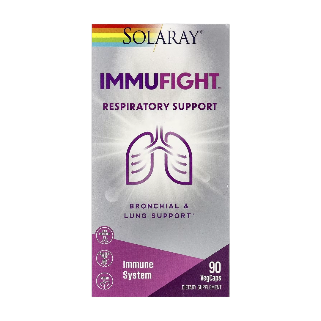 Solaray, ImmuFight™, Respiratory Support, 90 VegCaps