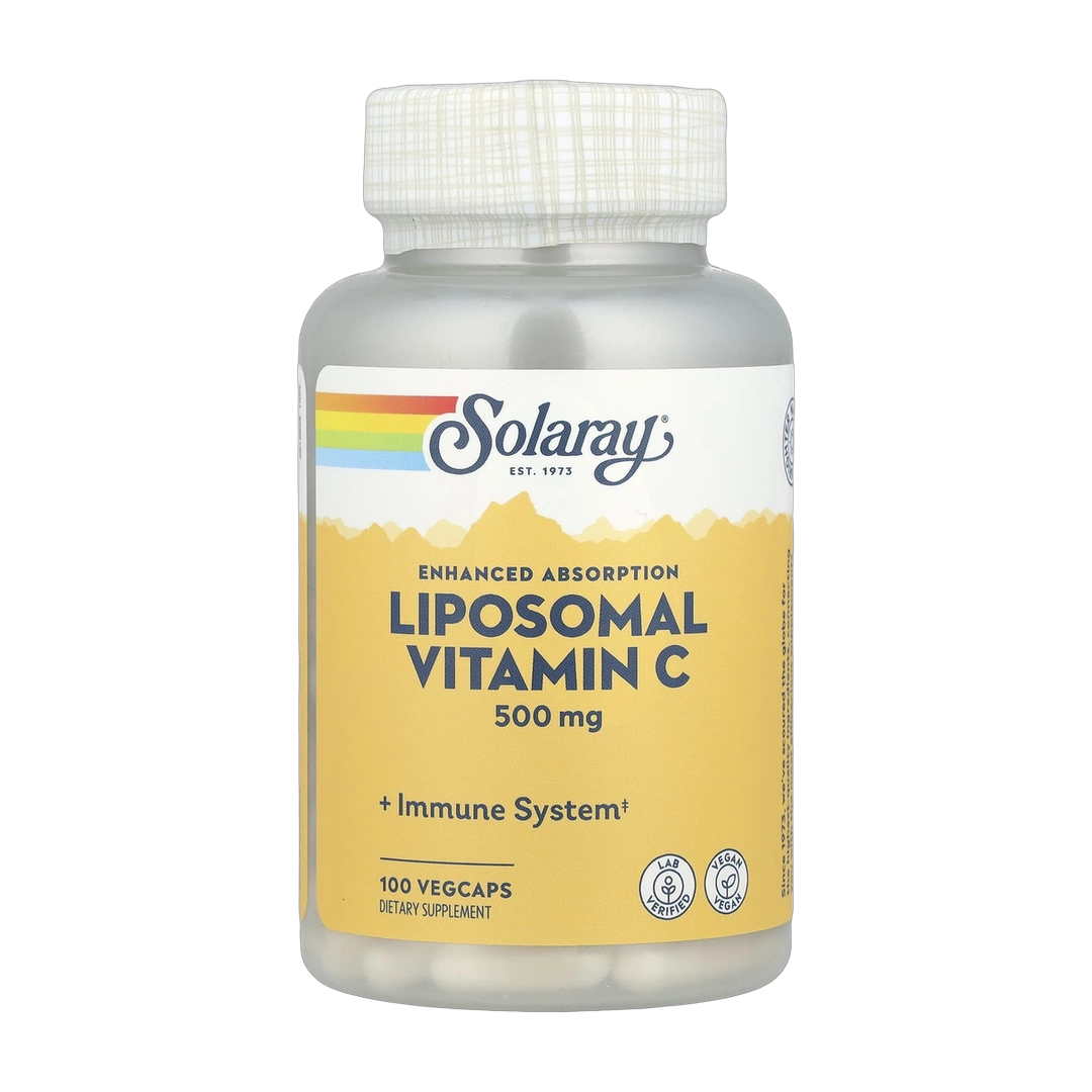 Solaray, Enhanced Absorption, Liposomal Vitamin C, 100 VegCaps front packaging view