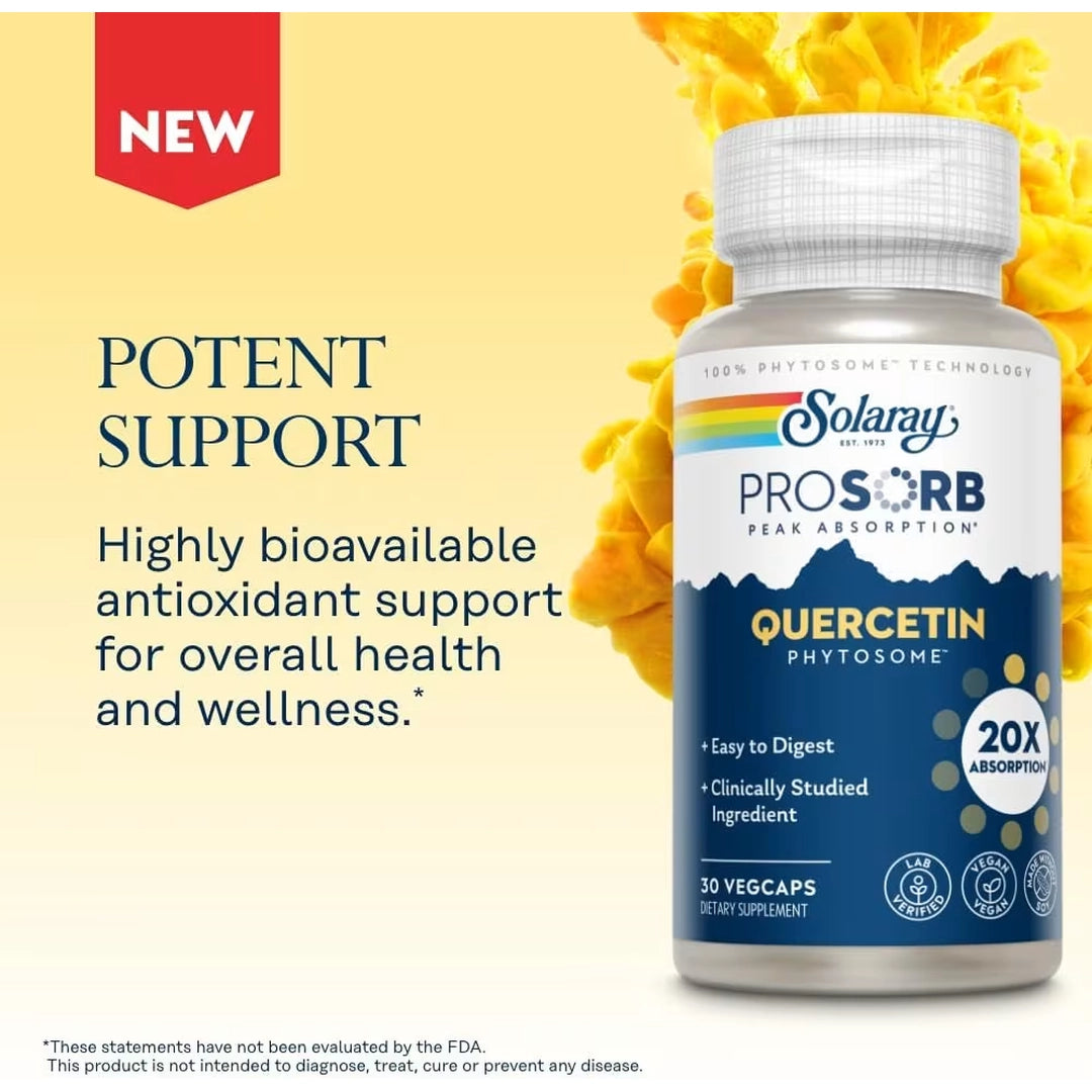 Solaray, Quercetin Phytosome™, 30 VegCaps