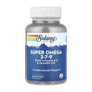 Solaray, Super Omega 3-7-9™ with Vitamin D-3 & Salmon Oil, 120 Softgels