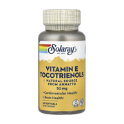 Solaray, Vitamine E Tocotrienols, 50 mg, 60 Softgels front packaging view