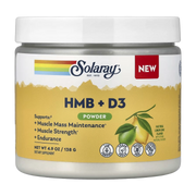 Solaray, HMB + D3 Powder, Natural Lemon Lime, 4.9 oz (138 g)