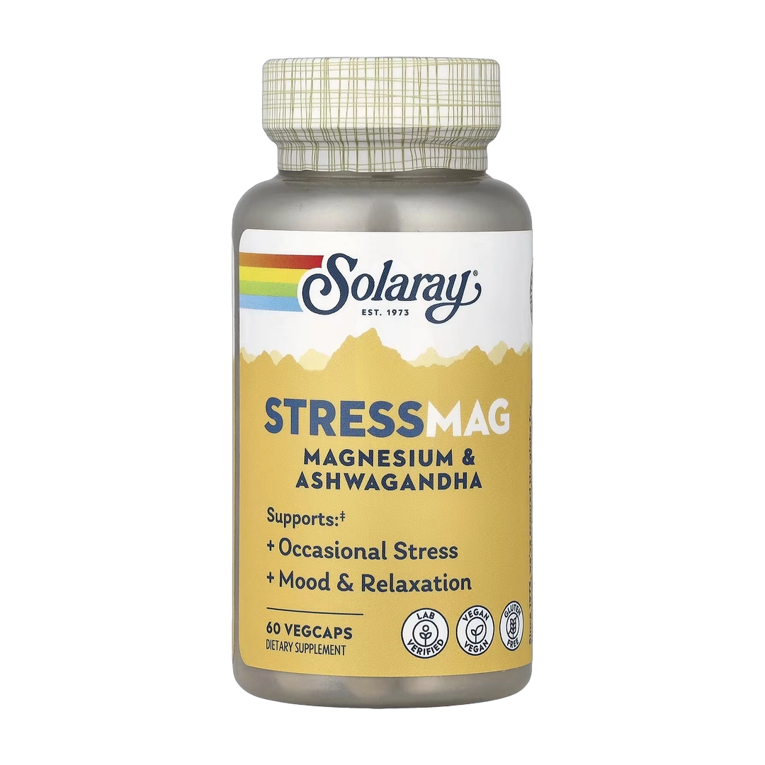 Solaray, StressMag, Magnesium & Ashwagandha, 60 VegCaps