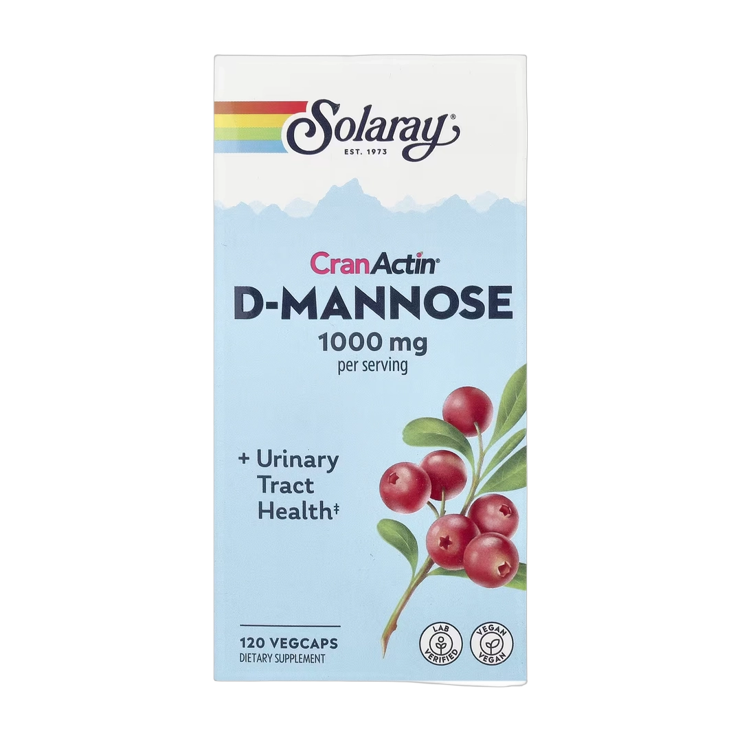 Solaray, CranActin® D-Mannose, 120 VegCaps