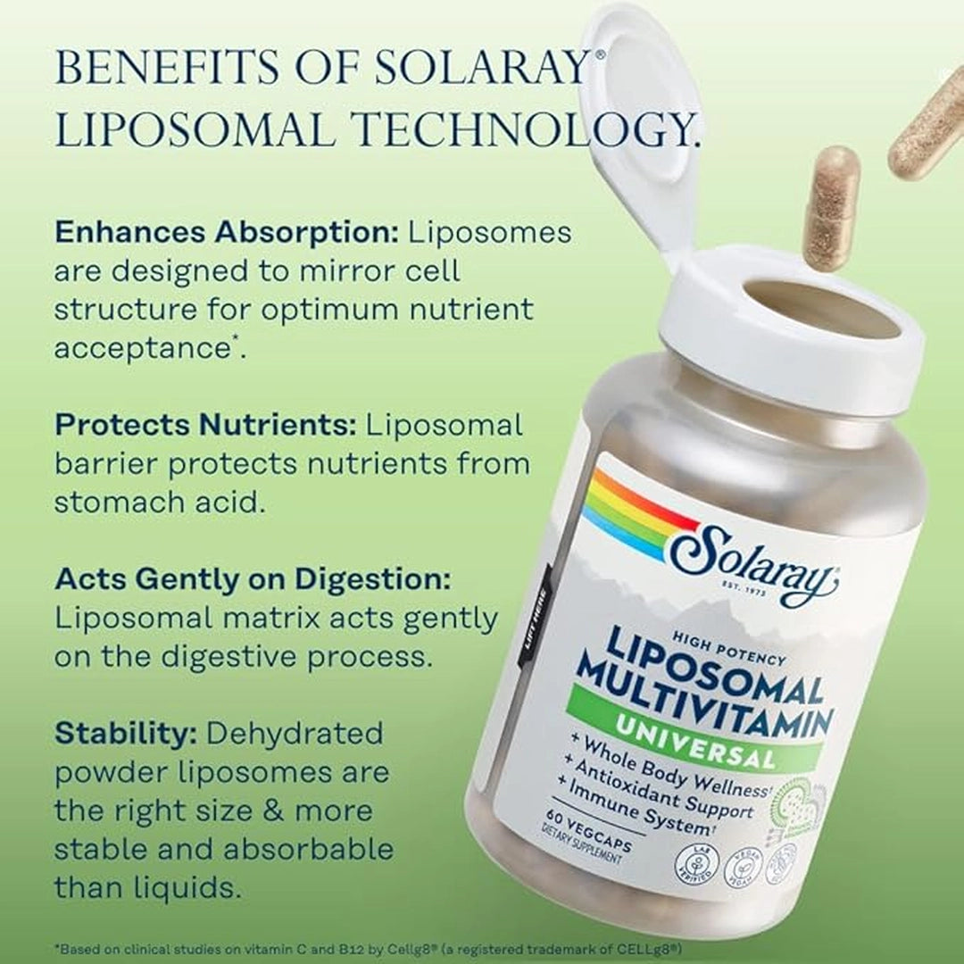 Solaray, Liposomal Multivitamin, Universal, 60 VegCaps