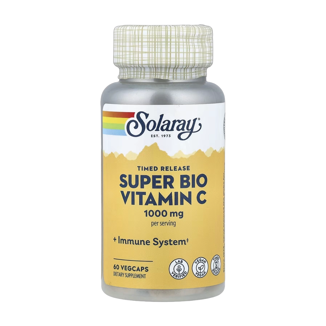 Solaray, Timed Release Super Bio Vitamin C, 60 VegCaps