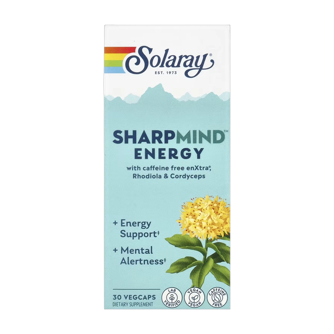 Solaray, SharpMind™ Energy, 30 Vegcaps
