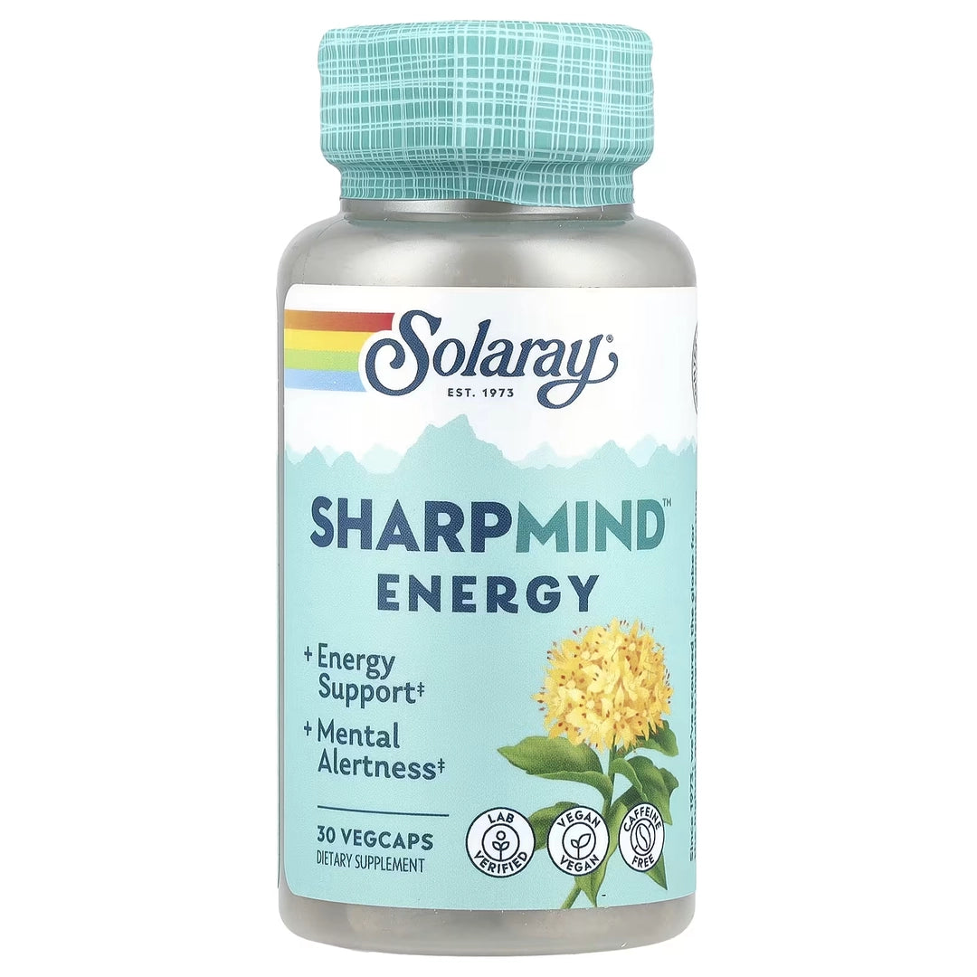 Solaray, SharpMind™ Energy, 30 Vegcaps
