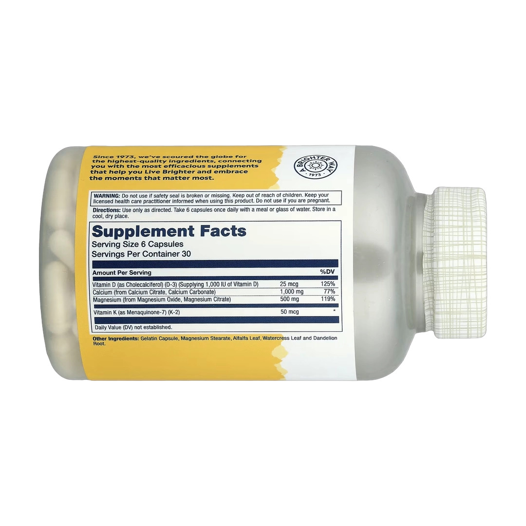Solaray, Cal-Mag Citrate 2:1 Ratio, 180 Capsules
