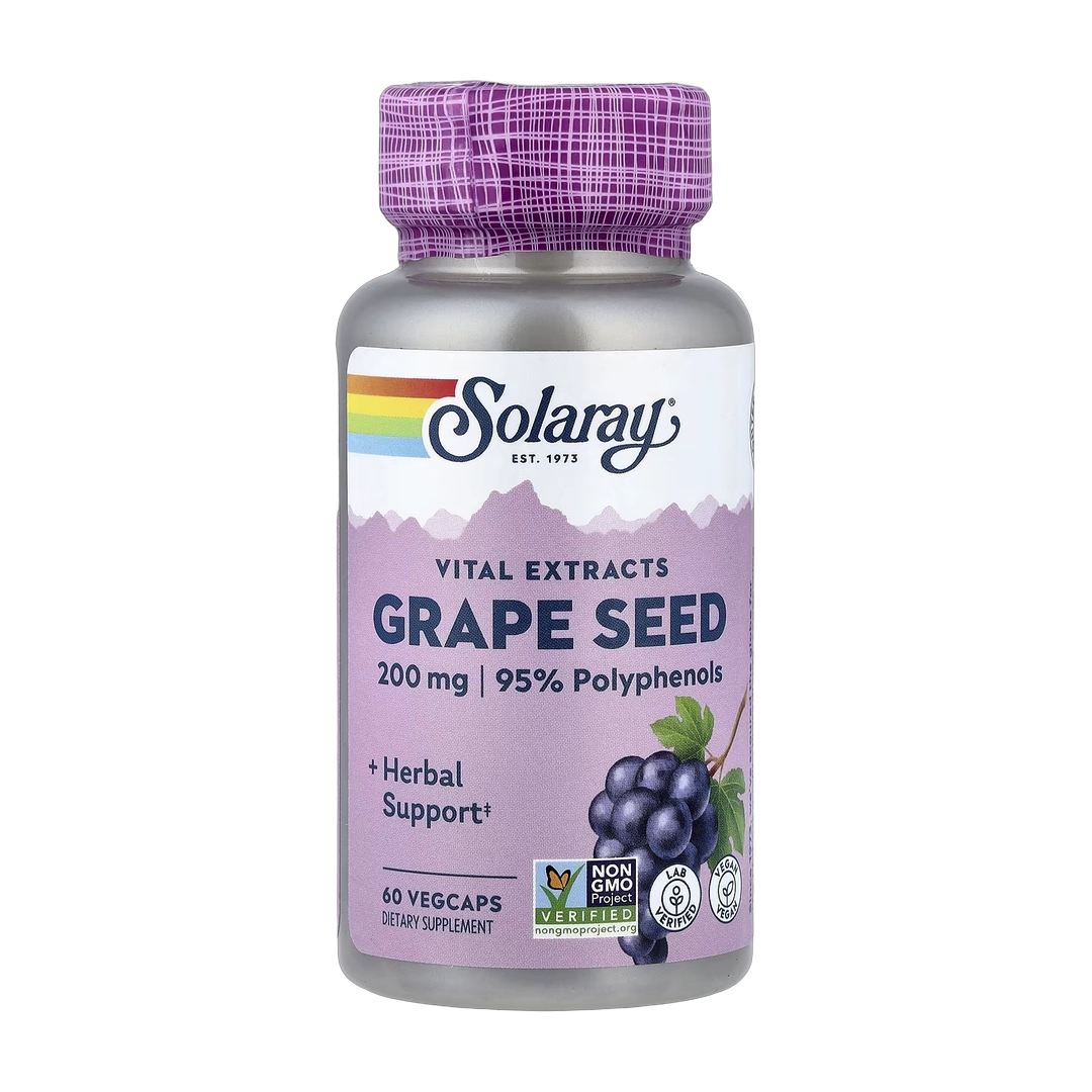 Solaray, Vital Extracts, Grape Seed, 60 VegCaps