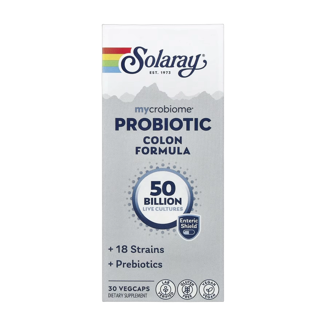 Solaray, Mycrobiome® Probiotic, Colon Formula, 30 VegCaps