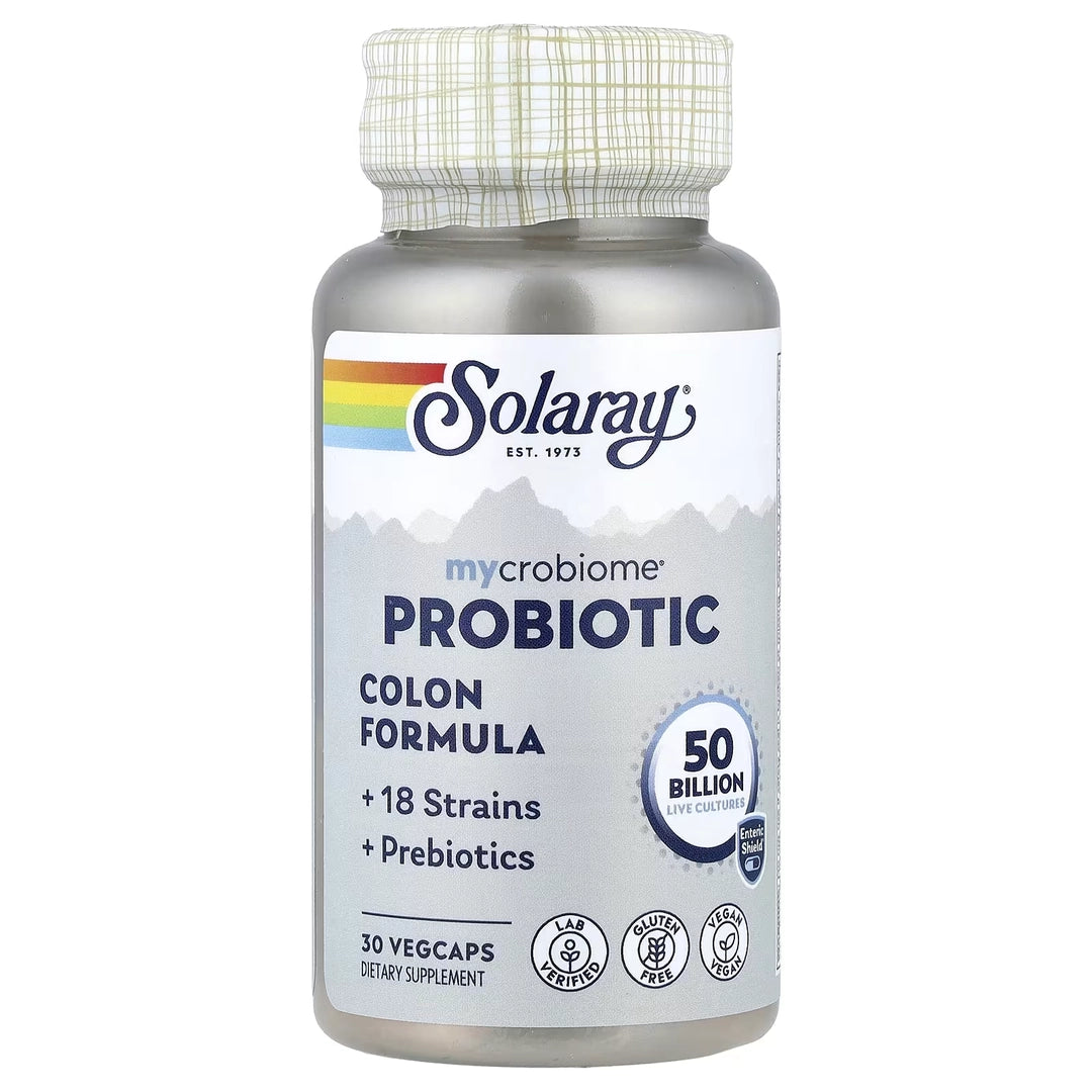 Solaray, Mycrobiome® Probiotic, Colon Formula, 30 VegCaps
