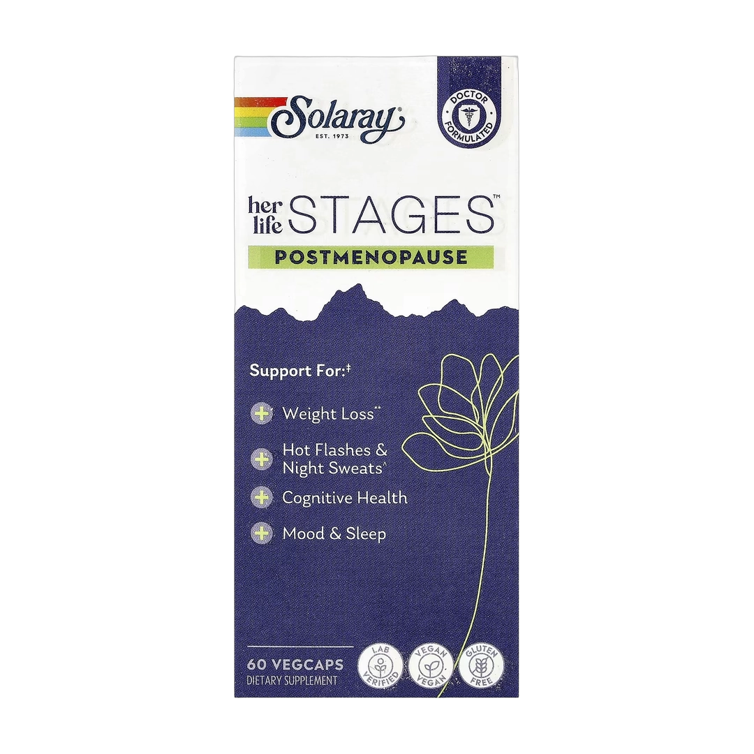 Solaray, Her Life Stages™, Postmenopause, 60 VegCaps