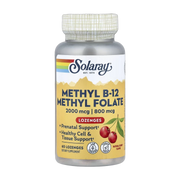 Solaray, Methyl B-12 Methyl Folate, Natural Cherry, 60 Lozenges