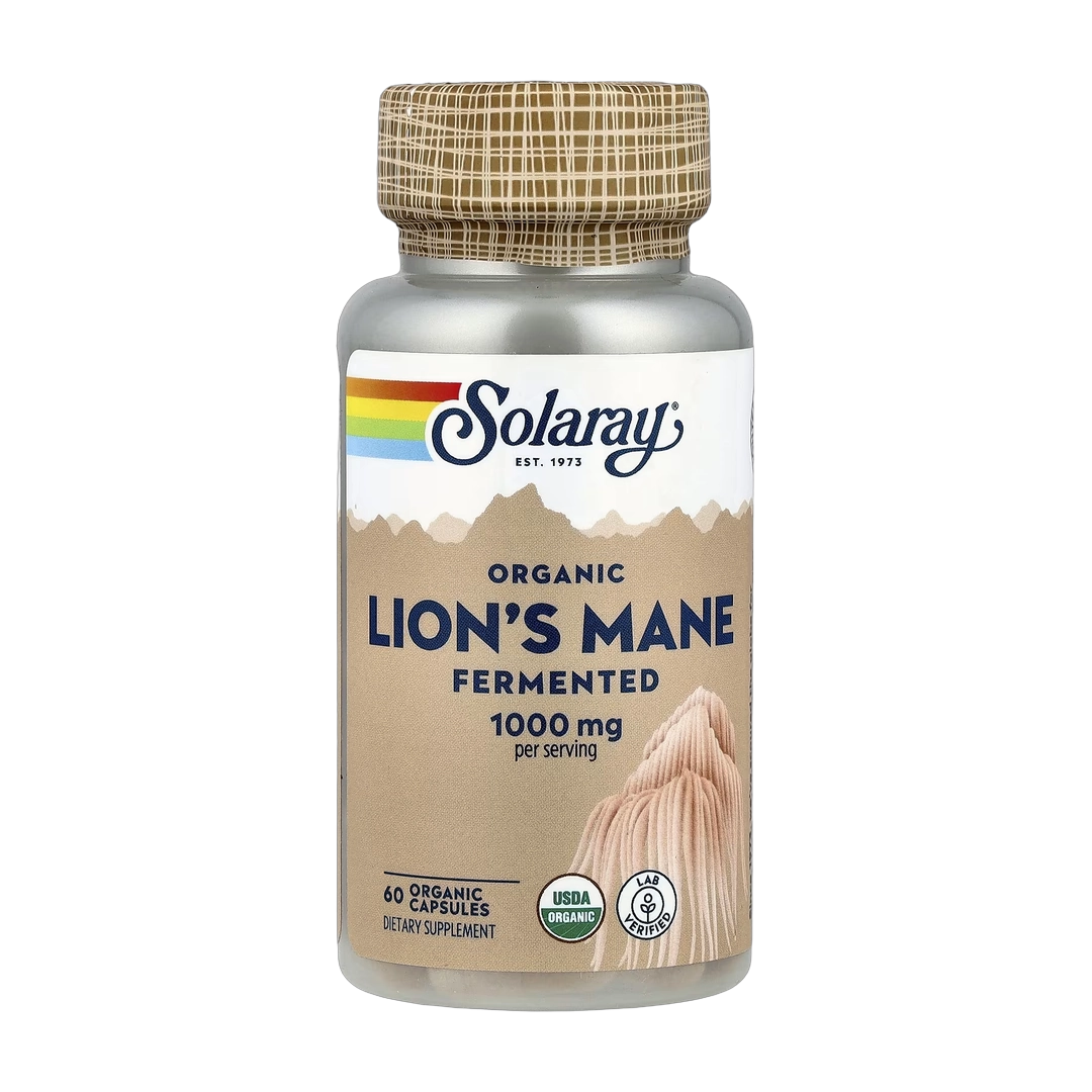 Solaray, Organic Lion's Mane, Fermented, 60 Organic Capsules