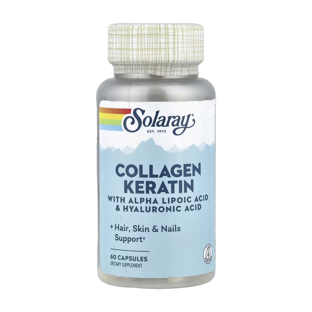 Solaray, Collagen Keratin with Alpha Lipoic Acid & Hyaluronic Acid, 60 Capsules