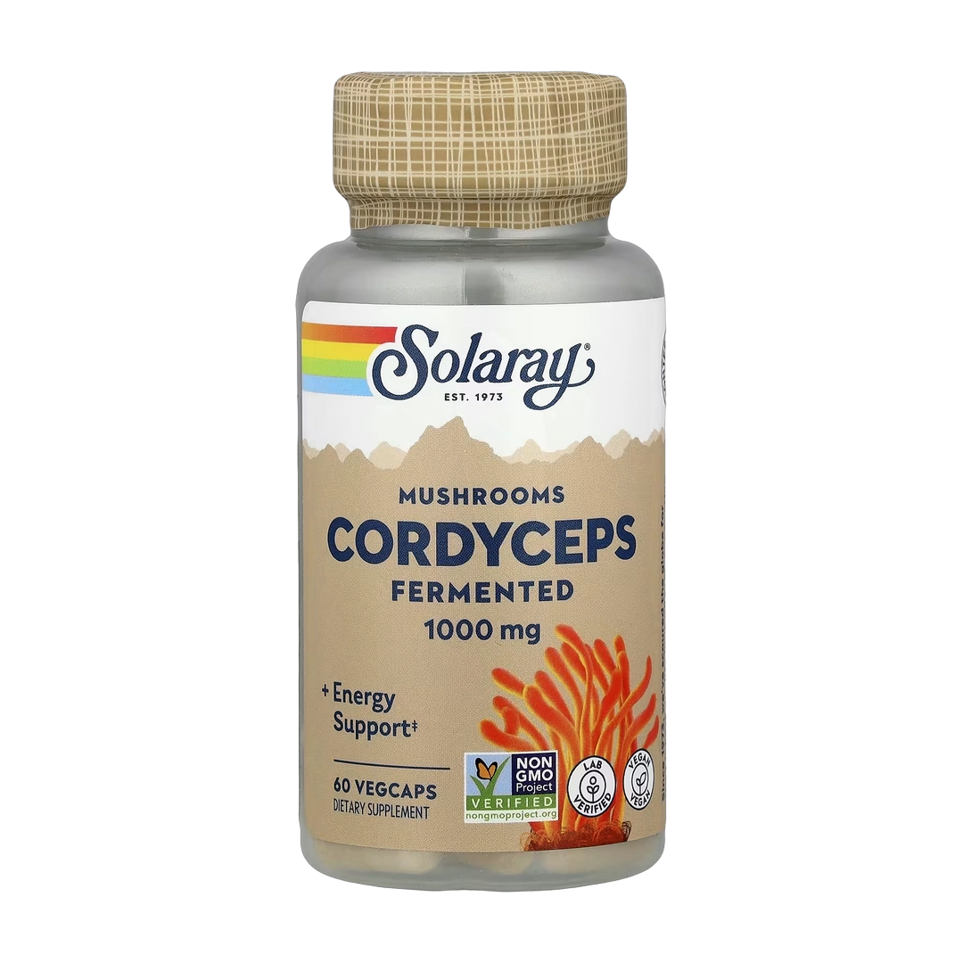 Solaray, Cordyceps, Fermented Mushrooms, 60 VegCaps