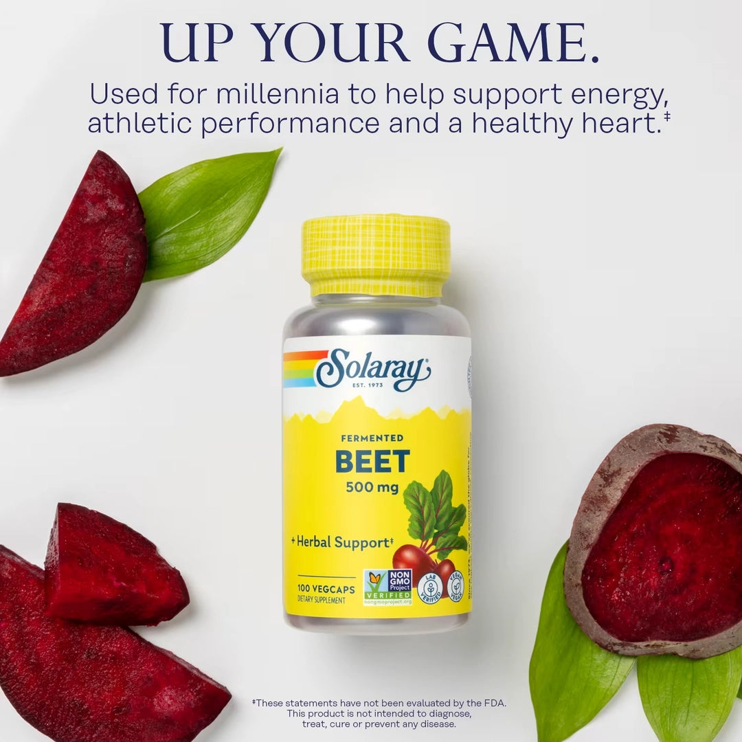 Solaray, Fermented Beet, 500 mg, 100 VegCaps