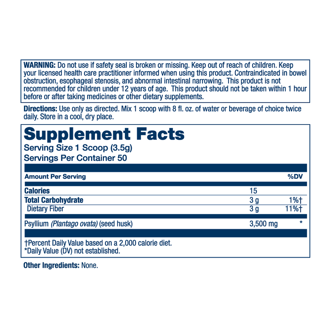 SOLARAY, Psyllium Husk Powder, 6.17 OZ