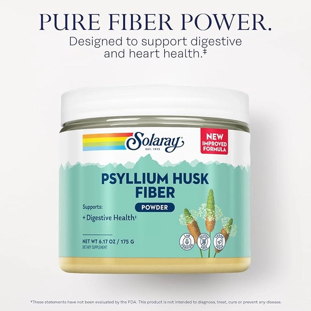 SOLARAY, Psyllium Husk Powder, 6.17 OZ