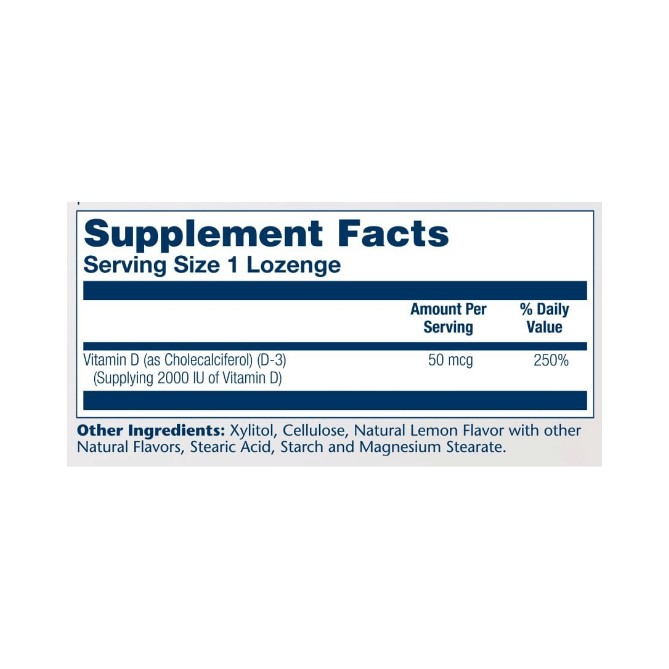 SOLARAY, Vitamin D3, 60 Lozenges