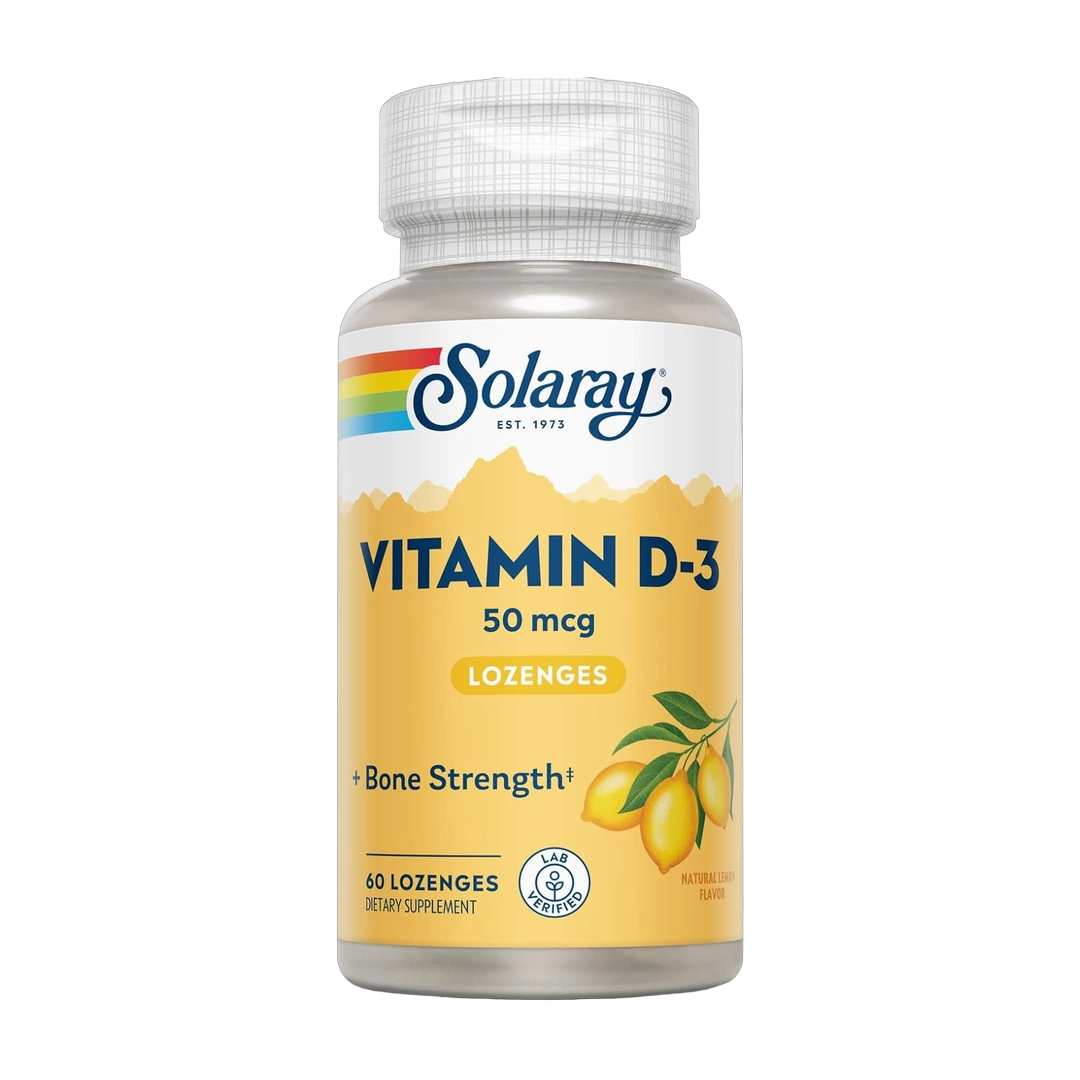 SOLARAY, Vitamin D3, 60 Lozenges