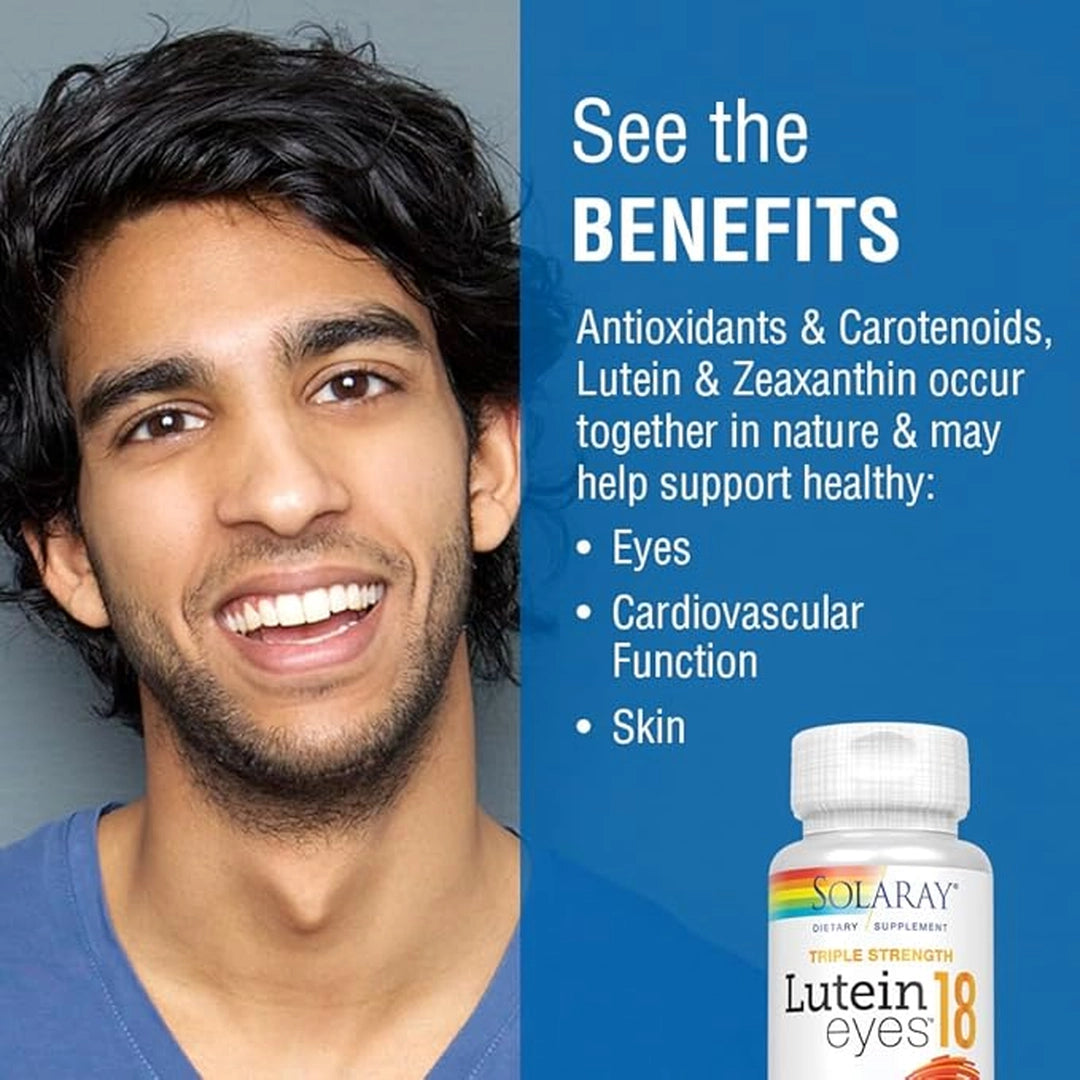 SOLARAY, Triple Strength Lutein Eyes, 18 mg, 30 Vegcapsule