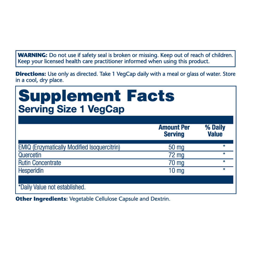 SOLARAY, EMIQ Activated Quercetin, 30 VegCaps