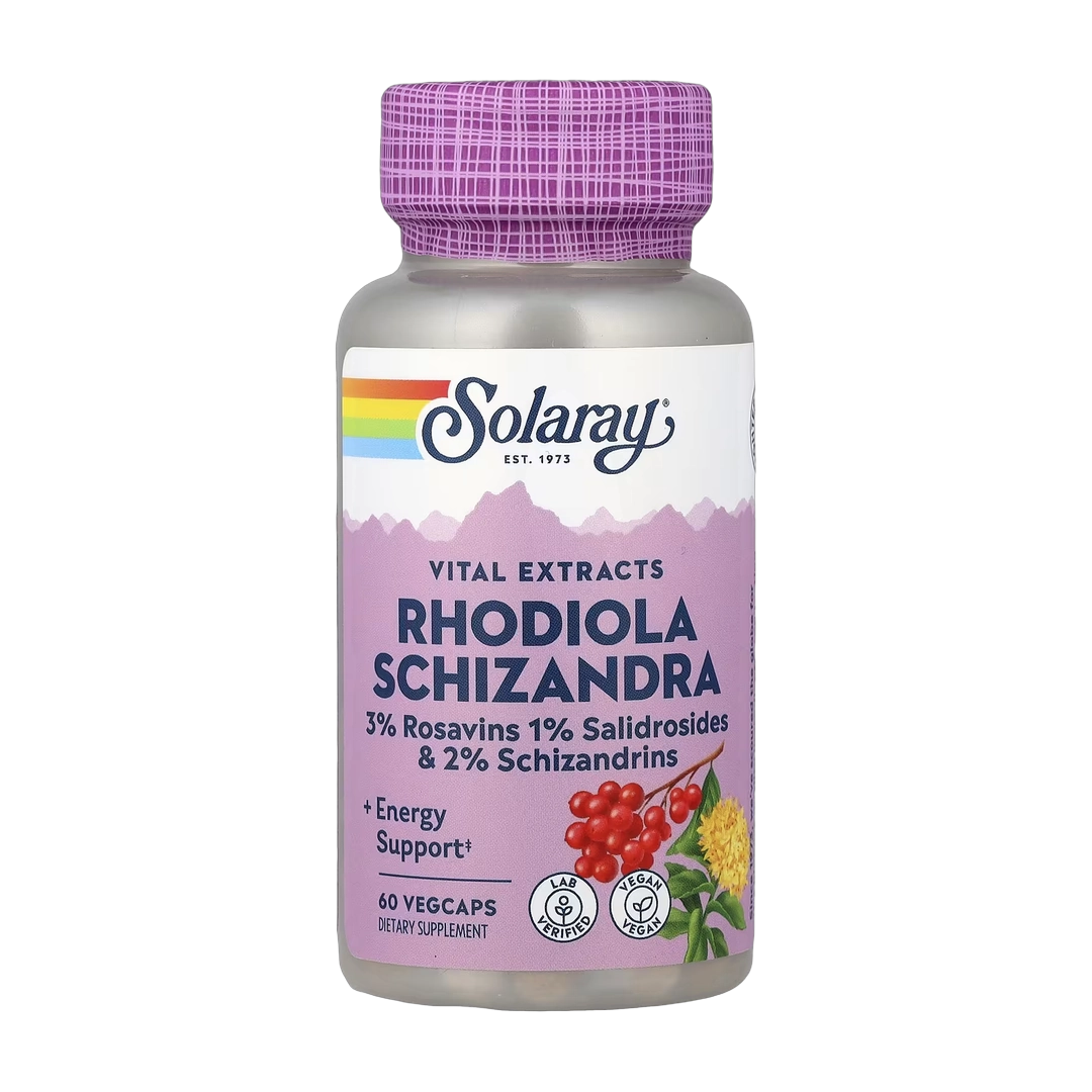 Solaray, Vital Extracts, Rhodiola Schizandra , 60 VegCaps